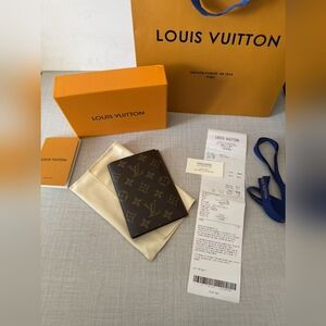 Louis Vuitton Brown Passport Cover Wallet